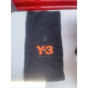 Adidas Y-3 Yohji Yamamoto 15" x 8" inches Black Drawstring Dust Bag Satin